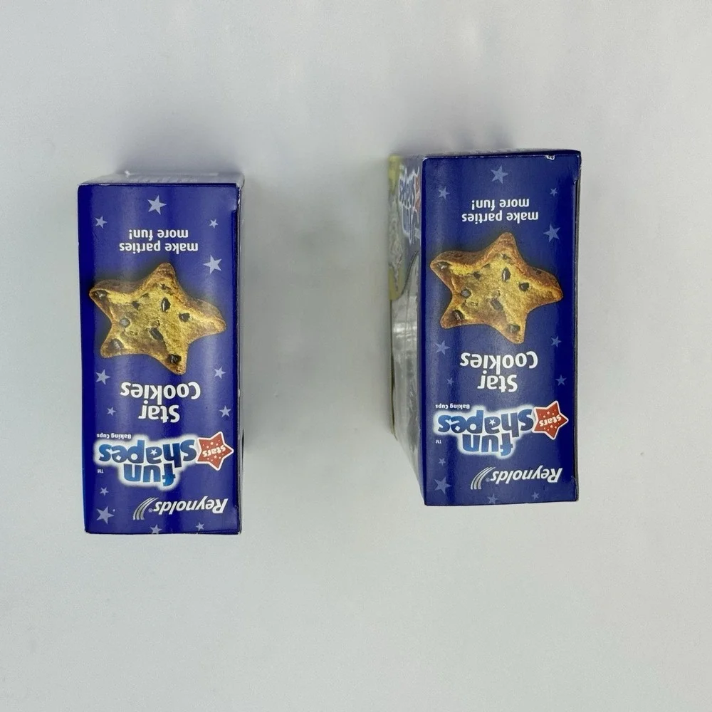 Reynolds Fun Shapes July 4th Stars Foil Baking Cups 24 Ct 2005 Discontinued NOS